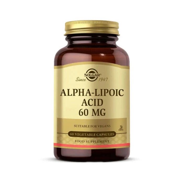 Solgar Alpha Lipoic Acid 60 mg 60 Bitkisel Kapsül - 1