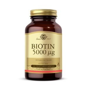 Solgar Biotin 5000 mcg 100 Bitkisel Kapsül - Solgar