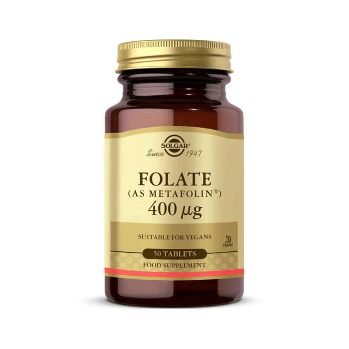 Solgar Folate (Metafolin) 400 mcg 50 Tablet - 1