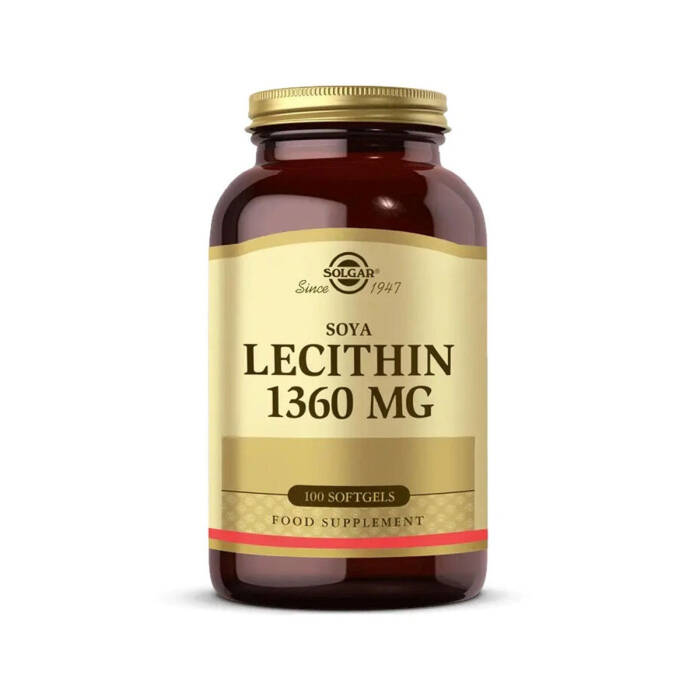 Solgar Lecithin 1360 mg 100 Yumuşak Jelatin Kapsül - 1