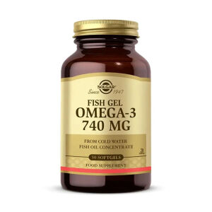 Solgar Omega 3 740 mg Fish Gel 50 Yumuşak Jelatin Kapsül - Solgar