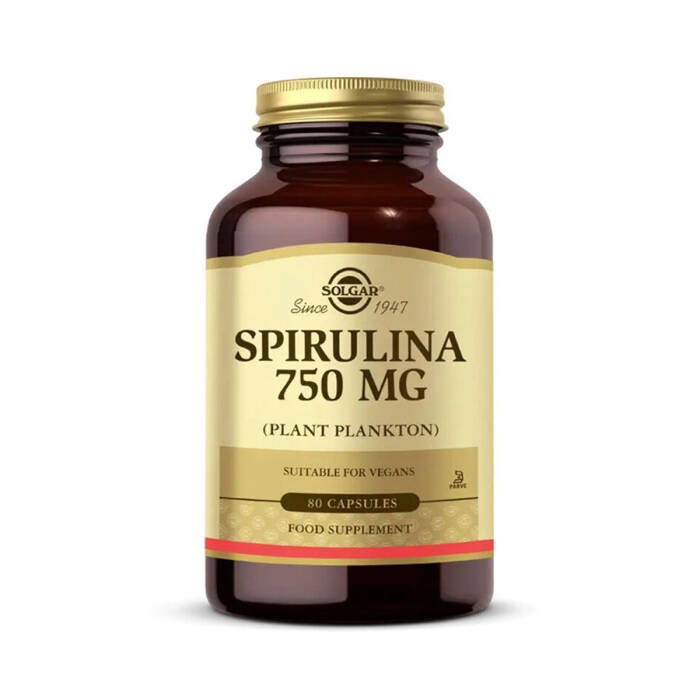 Solgar Spirulina 750 mg 80 Kapsül - 1