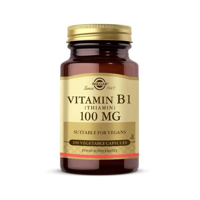 Solgar Vitamin B1 (Thiamin) 100 mg 100 Kapsül - 1