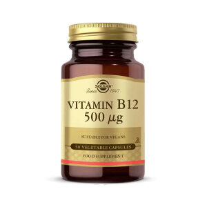 Solgar Vitamin B12 500 mcg 50 Bitkisel Kapsül - Solgar