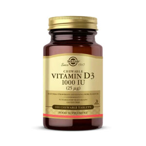 Solgar Vitamin D3 Chewable 1000 IU 100 Tablet - Solgar