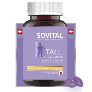 Sovital Tall Girls & Boys Uzun Boy Vitamini 90 Yumuşak Kapsül - Sovital