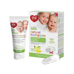Splat Baby Apple & Banana 0-3 Yaş Diş Macunu 40 ml + Diş Fırçası - Splat