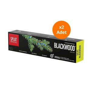 Splat Blackwood Siyah Diş Macunu Güçlü Beyazlatma 75 ml x2 Adet - Splat