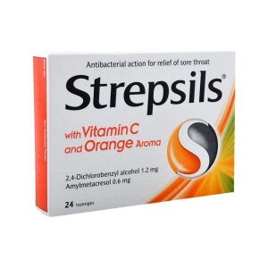 Strepsils Portakal & C Vitamini Aromalı 24 Pastil - Strepsils
