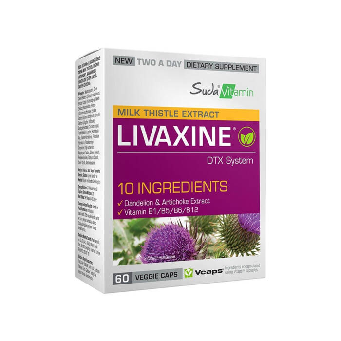 Suda Vitamin Milk Thistle Extract Livaxine 60 Kapsül - 1