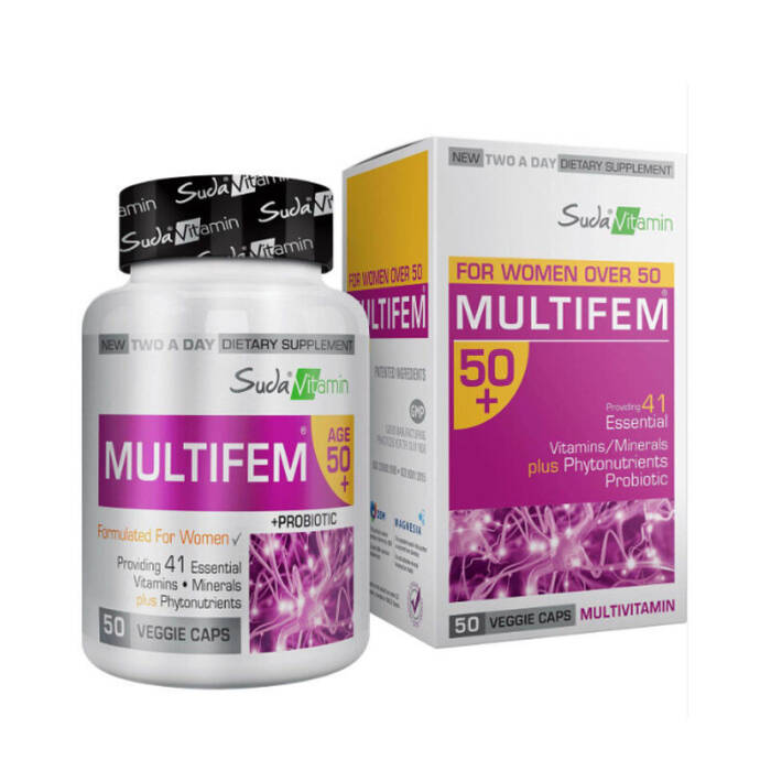Suda Vitamin Multifem For Women Multivitamin 50+ 50 Bitkisel Kapsül - 1
