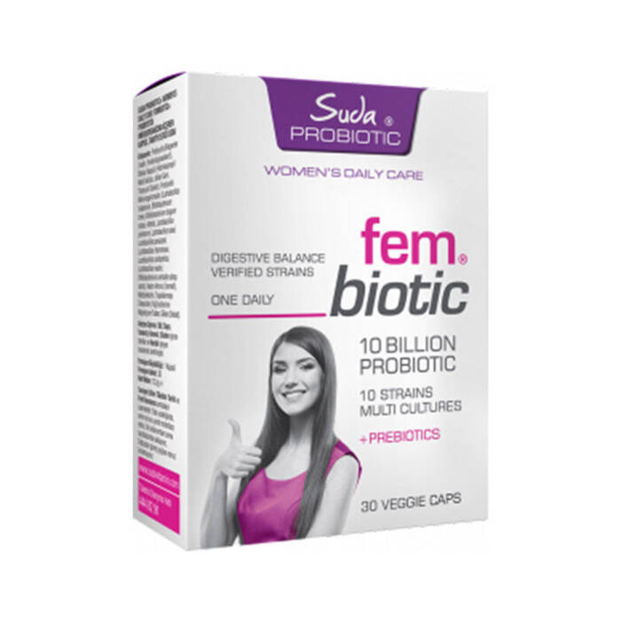 Suda Vitamin Probiotic Fem Biotic 30 Bitkisel Kapsül - 1