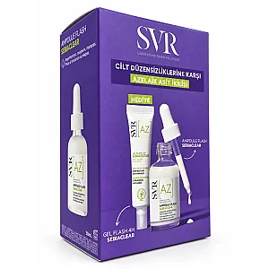 SVR Sebiaclear AZ Ampoule Flash 30 ml + Sebiaclear AZ Gel Flash 4H 15 ml - SVR