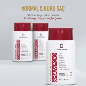 Swissoderm Dökülme Karşıtı Doğal Şampuan Normal ve Kuru Saçlar 300 ml - 2