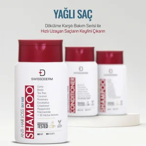 Swissoderm Dökülme Karşıtı Doğal Şampuan Yağlı Saçlar 300 ml - 2