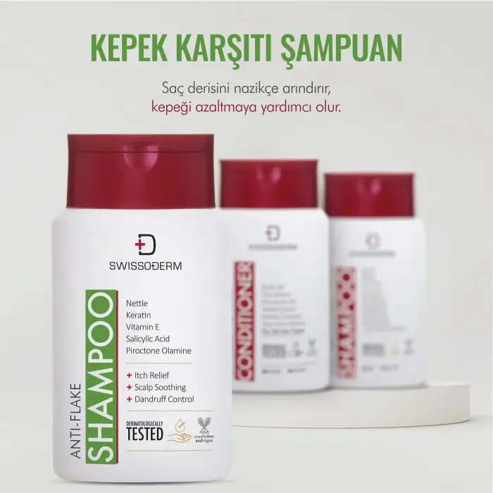 Swissoderm Kepek ve Pullanma Karşıtı Şampuan Tüm Saç Tipleri 300 ml - 4