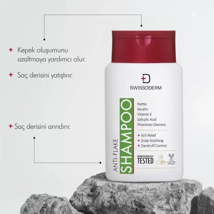 Swissoderm Kepek ve Pullanma Karşıtı Şampuan Tüm Saç Tipleri 300 ml - 6