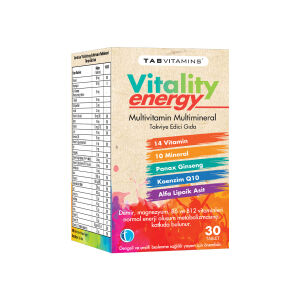 TabVitamins Vitality Energy Multivitamin 30 Tablet - Tab