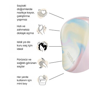 Tangle Teezer Compact Styler Ice Cream Swirl Saç Fırçası - 5