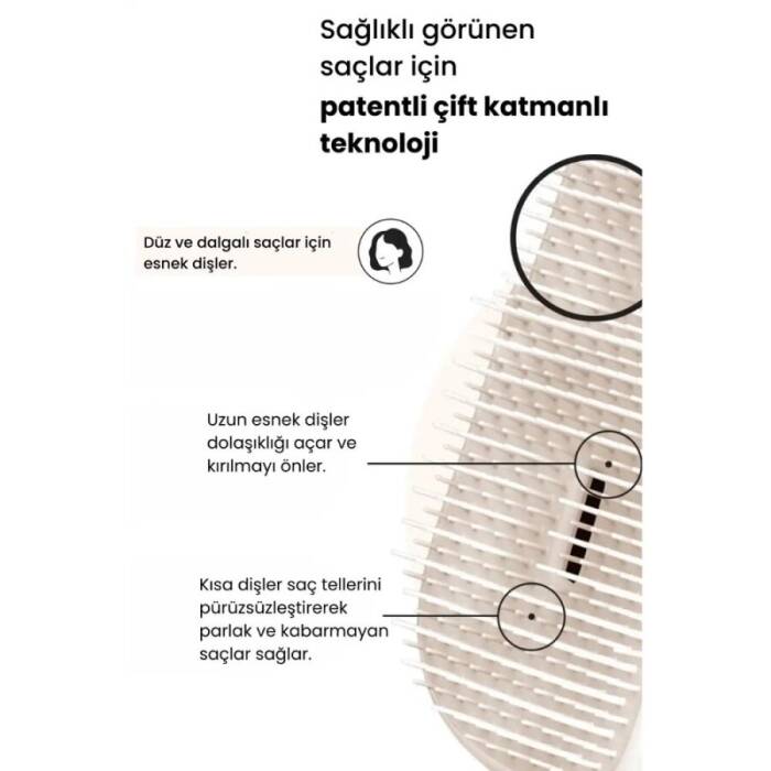 Tangle Teezer Compact Styler Rose Gold Cream Saç Fırçası - 4