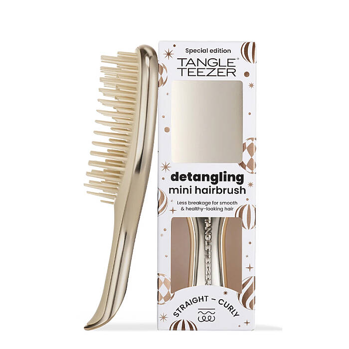Tangle Teezer Mini Ultimate Detangler Champagne Gold Chrome Saç Fırçası - 1