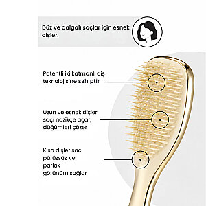 Tangle Teezer Mini Ultimate Detangler Champagne Gold Chrome Saç Fırçası - 3