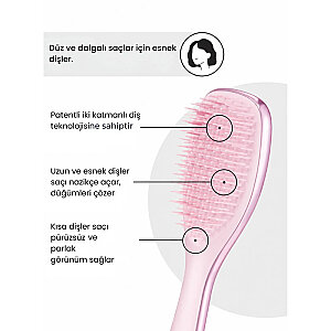 Tangle Teezer Mini Ultimate Detangler Satin Pink Chrome Saç Fırçası - 3