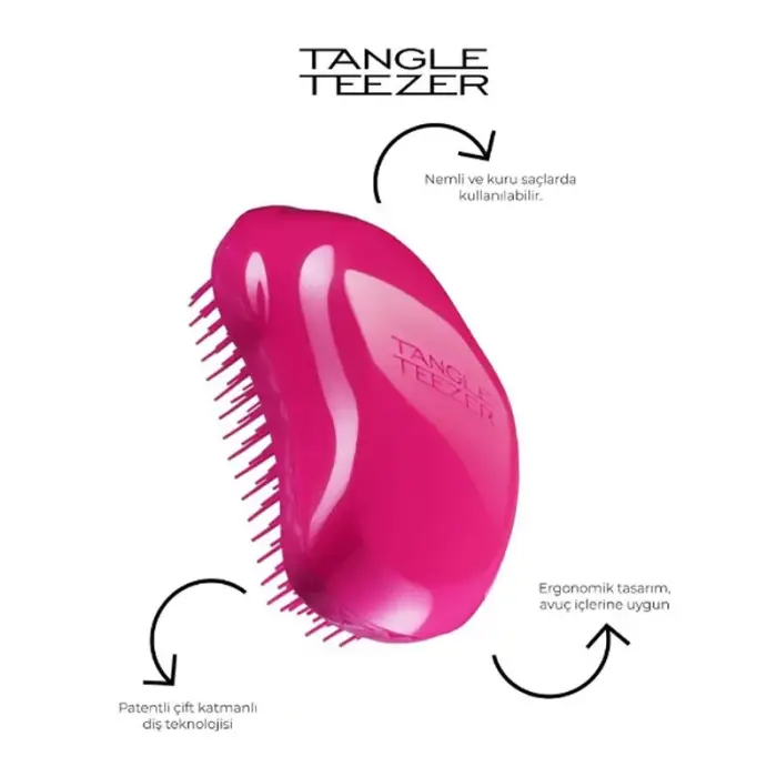 Tangle Teezer Original Detangling Brush Fine & Fragile Berry Bright Saç Fırçası - 3