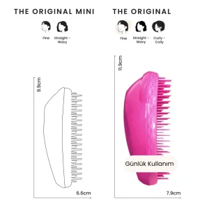 Tangle Teezer Original Detangling Brush Fine & Fragile Berry Bright Saç Fırçası - 5