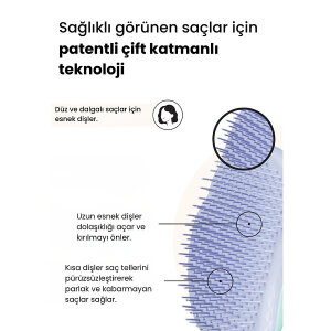 Tangle Teezer Original Fine Fragile Mint Lilac Saç Fırçası - 5