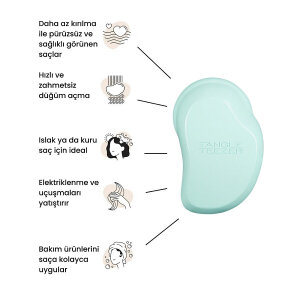 Tangle Teezer Original Fine Fragile Mint Lilac Saç Fırçası - 6