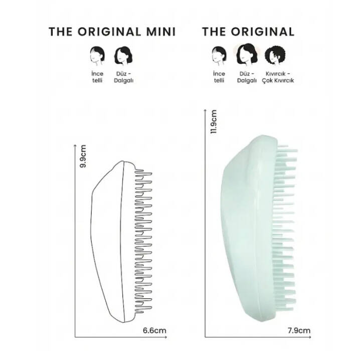 Tangle Teezer Original Ice Blue Saç Fırçası - 3