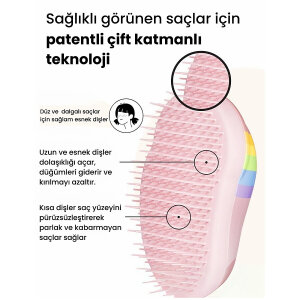 Tangle Teezer Small Original Pink Unicorn Çocuk Saç Fırçası - 3