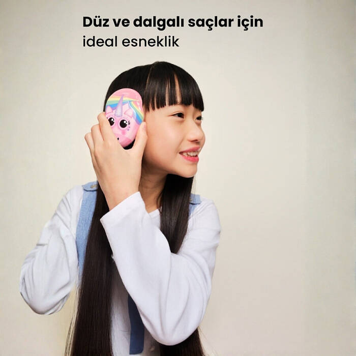 Tangle Teezer Small Original Pink Unicorn Çocuk Saç Fırçası - 6