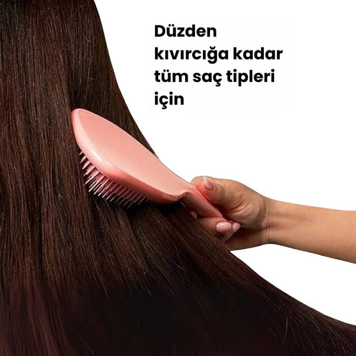 Tangle Teezer The Large Wet Detangler Peach Saç Fırçası - 4