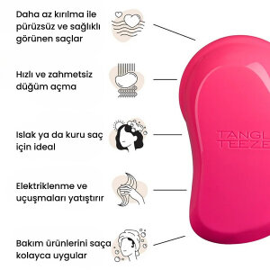 Tangle Teezer The Original Pink Fizz Saç Fırçası - 5