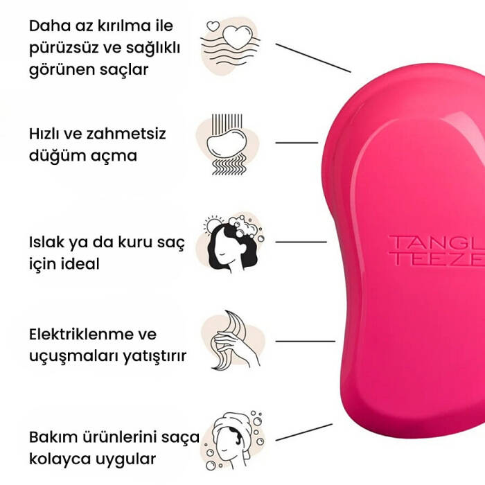 Tangle Teezer The Original Pink Fizz Saç Fırçası - 5