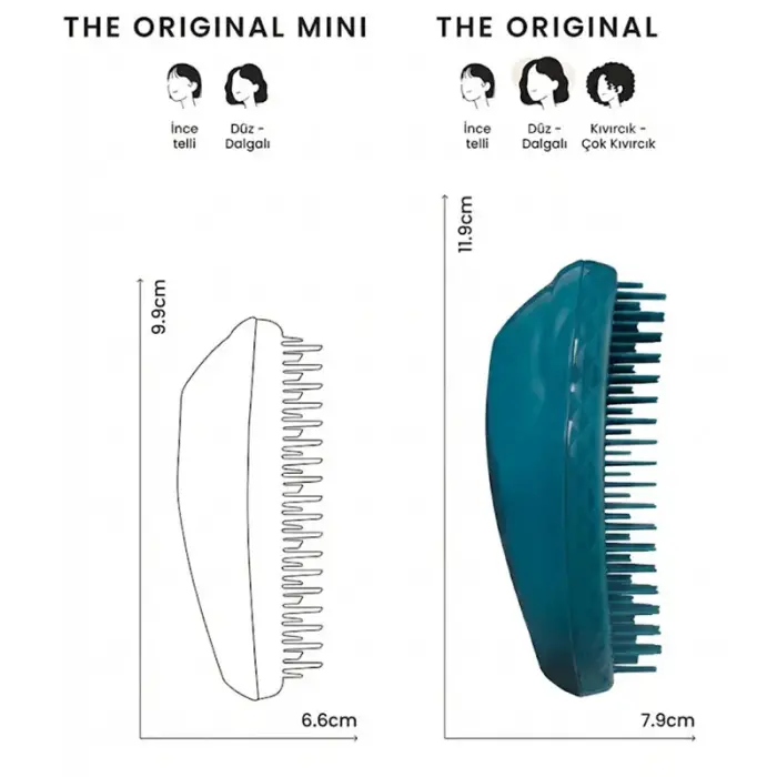 Tangle Teezer The Original Plant Based Deep Sea Blue Saç Fırçası - 5