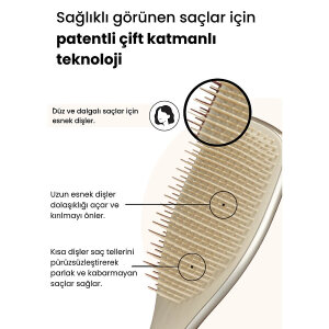 Tangle Teezer Ultimate Detangler - Chrome - Champagne Gold Saç Fırçası - 9