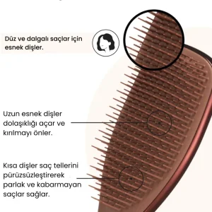 Tangle Teezer Ultimate Detangler - Chrome - Choc Bronze Saç Fırçası - 5