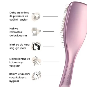 Tangle Teezer Ultimate Detangler - Chrome - Mauve Copper Saç Fırçası - 3