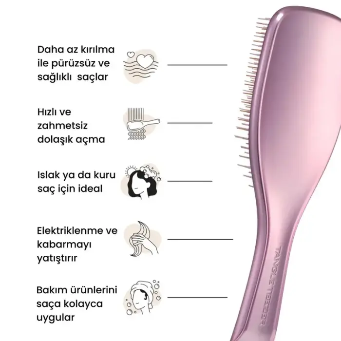 Tangle Teezer Ultimate Detangler - Chrome - Mauve Copper Saç Fırçası - 3