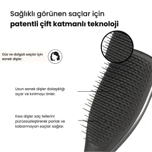 Tangle Teezer Ultimate Detangler - Chrome - Midnight Silver Saç Fırçası - 3