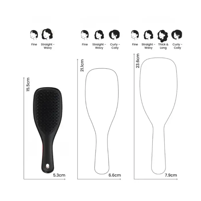 Tangle Teezer Ultimate Detangler Mini Black Saç Fırçası - 4