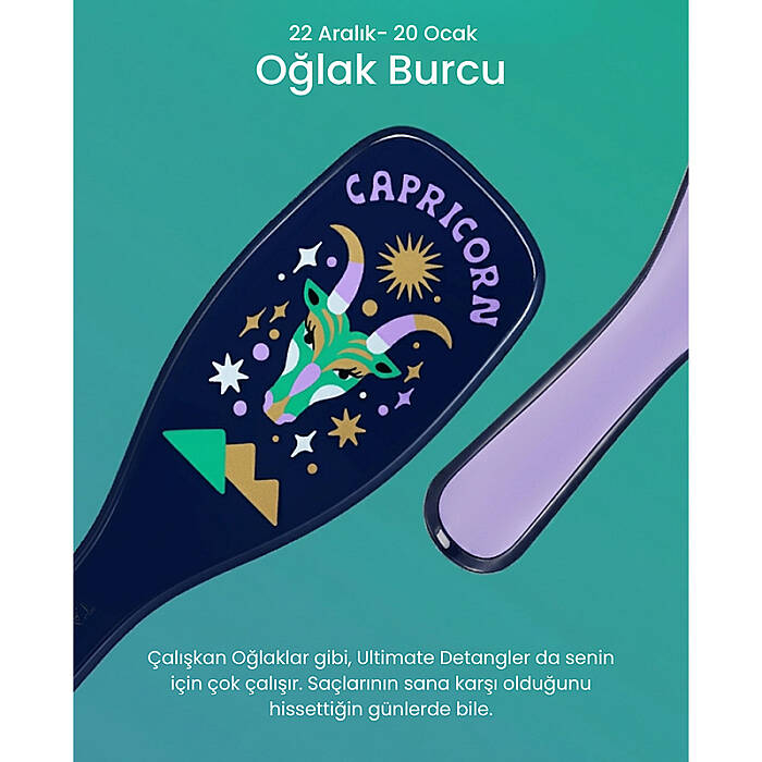 Tangle Teezer Zodiac The Ultimate Detangler Capricorn Saç Açıcı Tarak (Düz ve Kıvırcık Saçlar) - Oğlak Burcu - 9