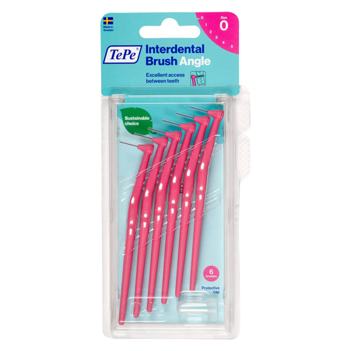 TePe Angle Arayüz Fırçası Pembe 0.4 mm 6'lı Paket - 1