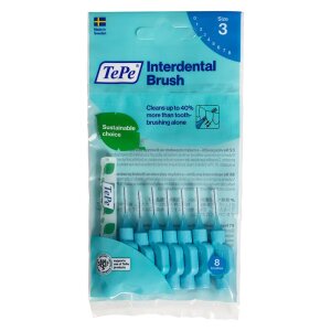 TePe Arayüz Fırçası Mavi 0.6 mm 8'li Paket - TePe