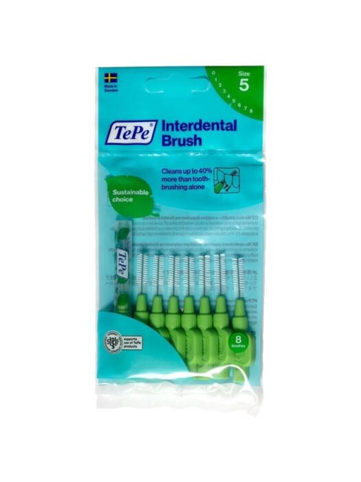 TePe Arayüz Fırçası Yeşil 0,8 mm 8'li Paket - 1