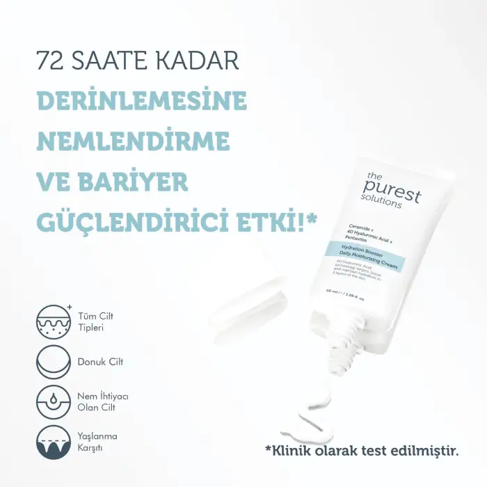 The Purest Solutions 24 Saat Etkili Günlük Yoğun Nemlendirici Cilt Bakım Kremi 50 ml - 2