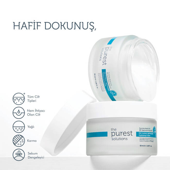 The Purest Solutions 72 Saat Etkili Sebum Dengeleyici Günlük Nemlendirici Krem 50 ml - 2
